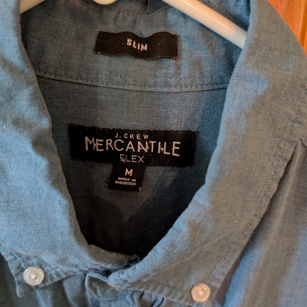 J. Crew Blue Casual Button Down Shirt